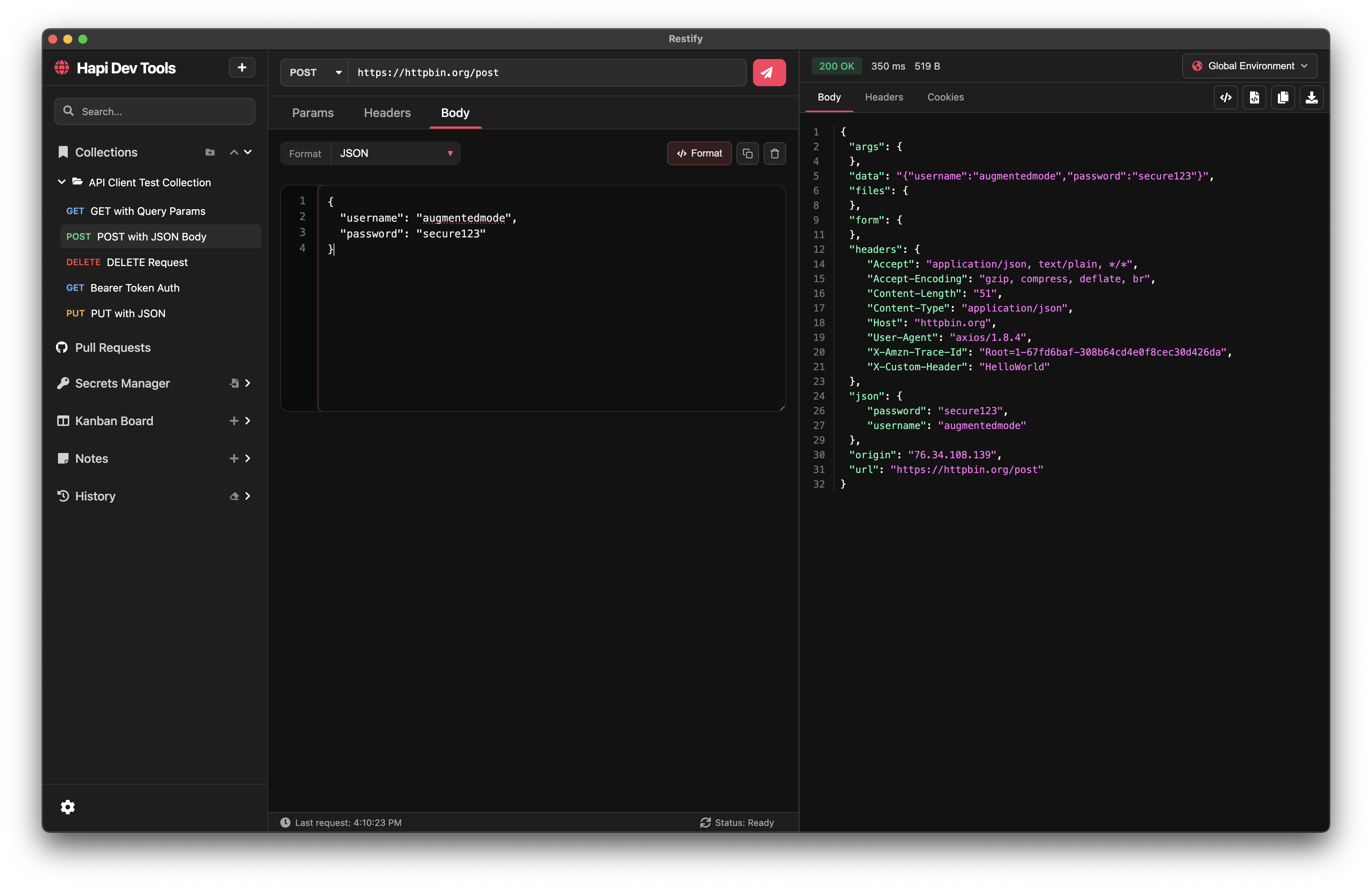Restify App Screenshot